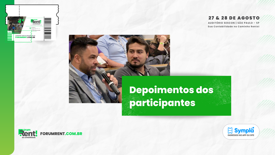 Depoimentos dos participantes